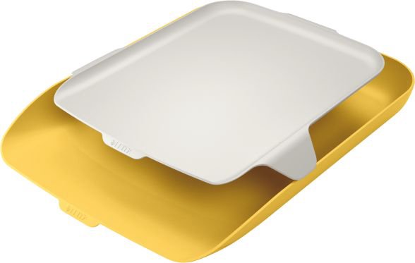 Leitz Paper shelf with organizer Leitz Cosy, yellow 52590019