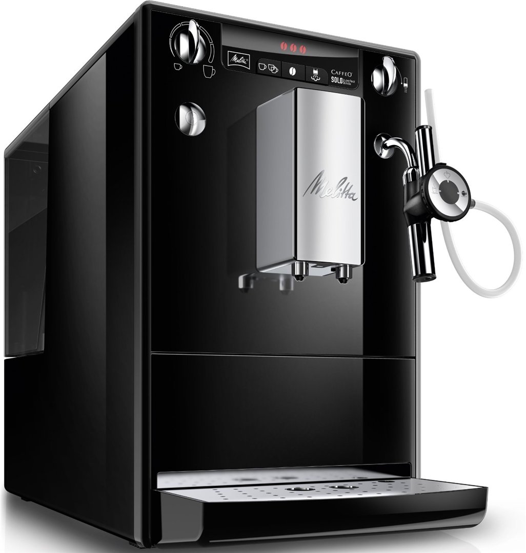 MELITTA E957-201 SOLO&PERFECT MILK automatinis kavos aparatas, pilnai juoda