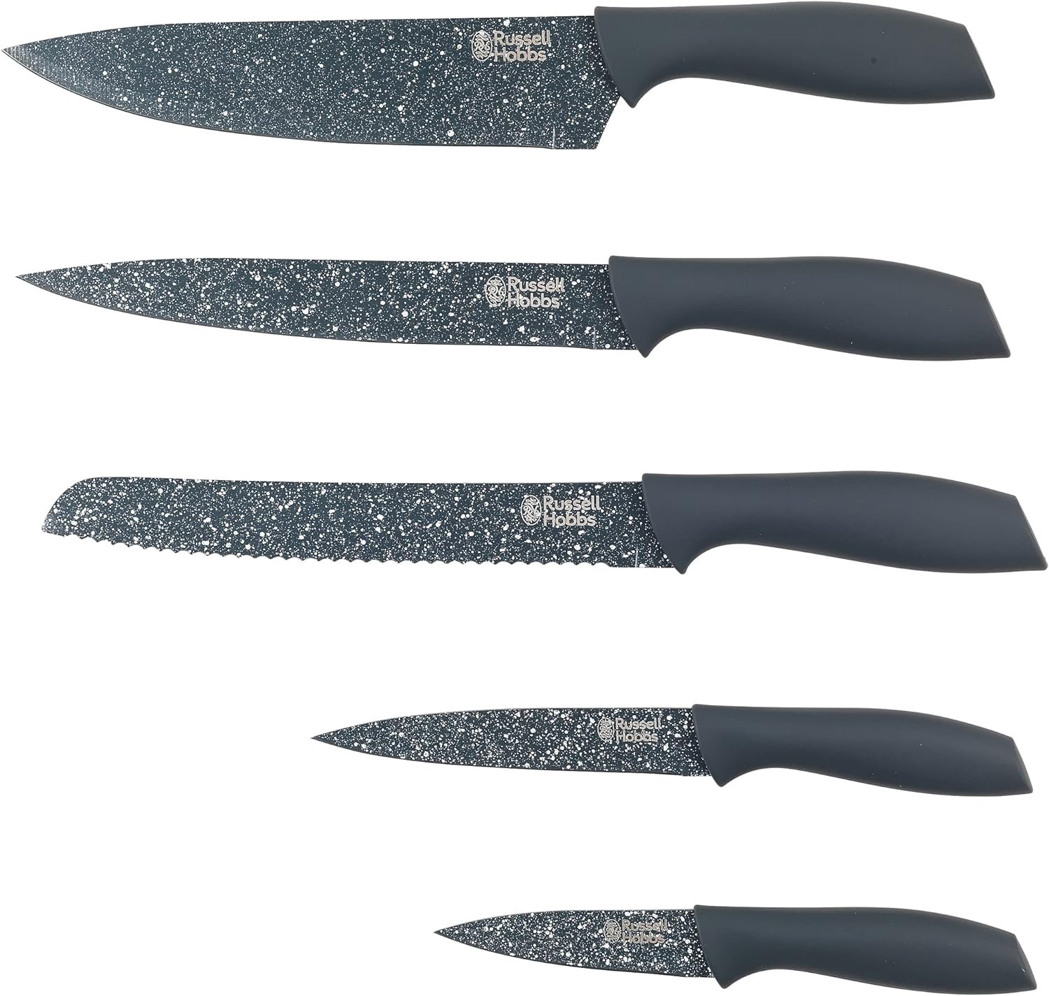 Peilių komplektas Russell Hobbs RH014021BDDIR Nightfall 5pcs Marble knife set