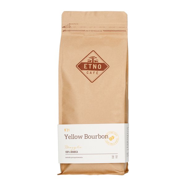 Kavos pupelės Etno Cafe - Brazil Yellow Bourbon 1kg, skrudinimo data 2019 02 18