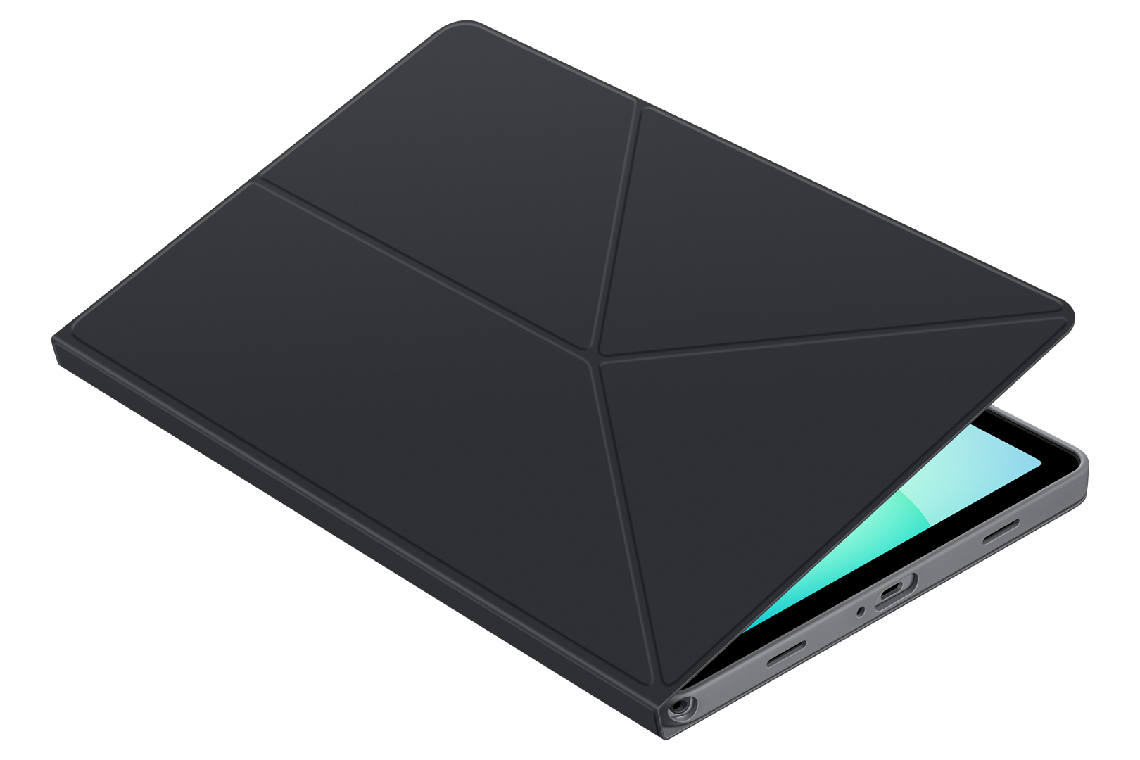 Dėklas Samsung Galaxy Tab A11+, nugarėlė, juodas