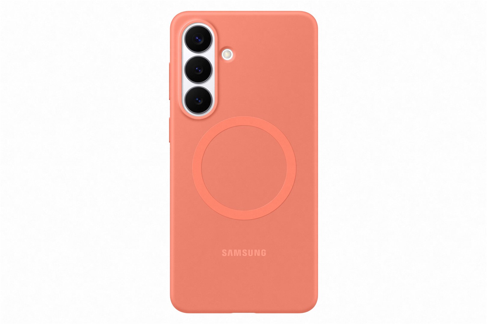 Dėkliukas Samsung Galaxy S26+, Magnet, nugarėlė, silikoninis, raudona