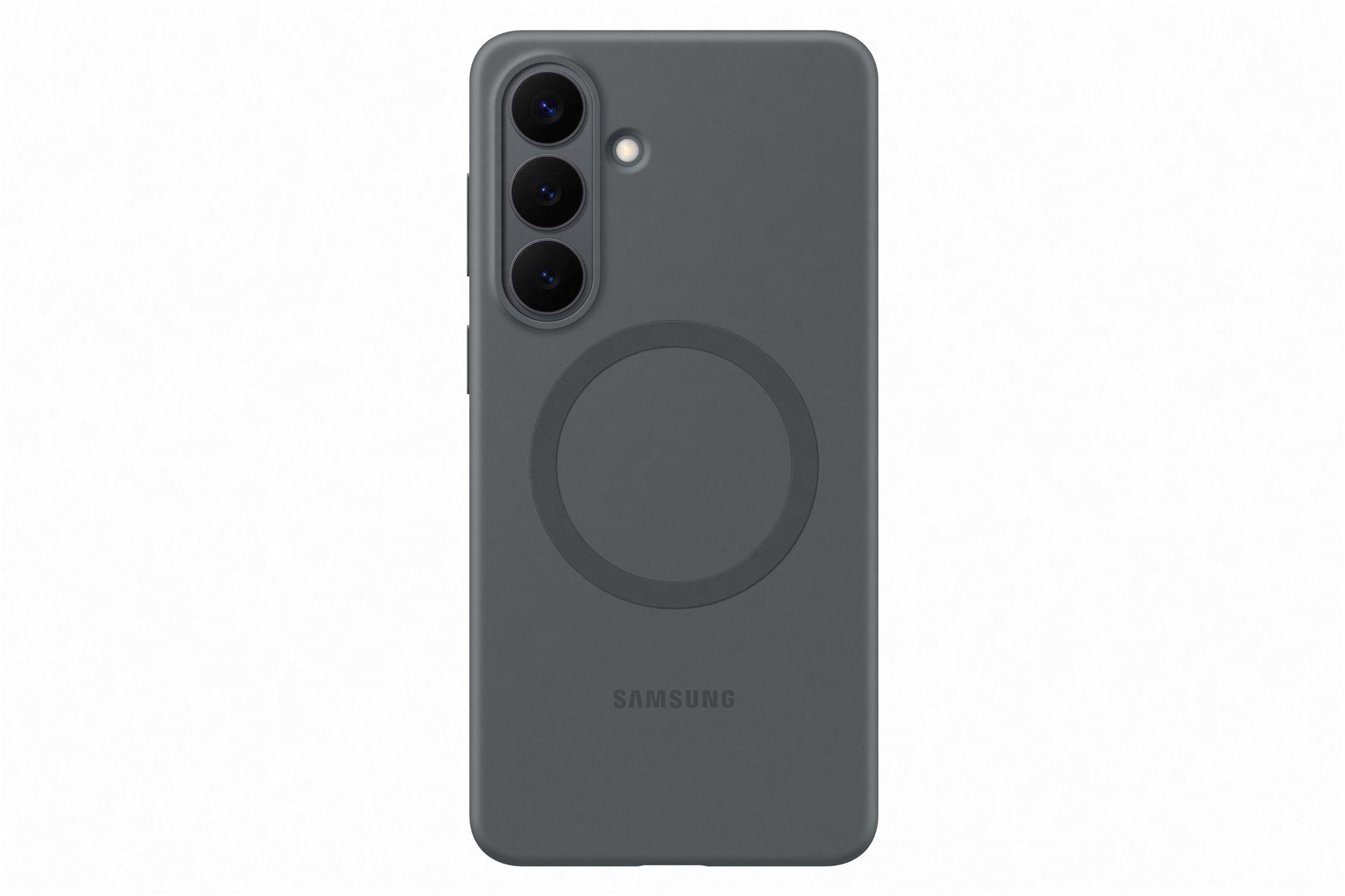 Dėkliukas Samsung Galaxy S26+, Magnet, nugarėlė, silikoninis, juoda