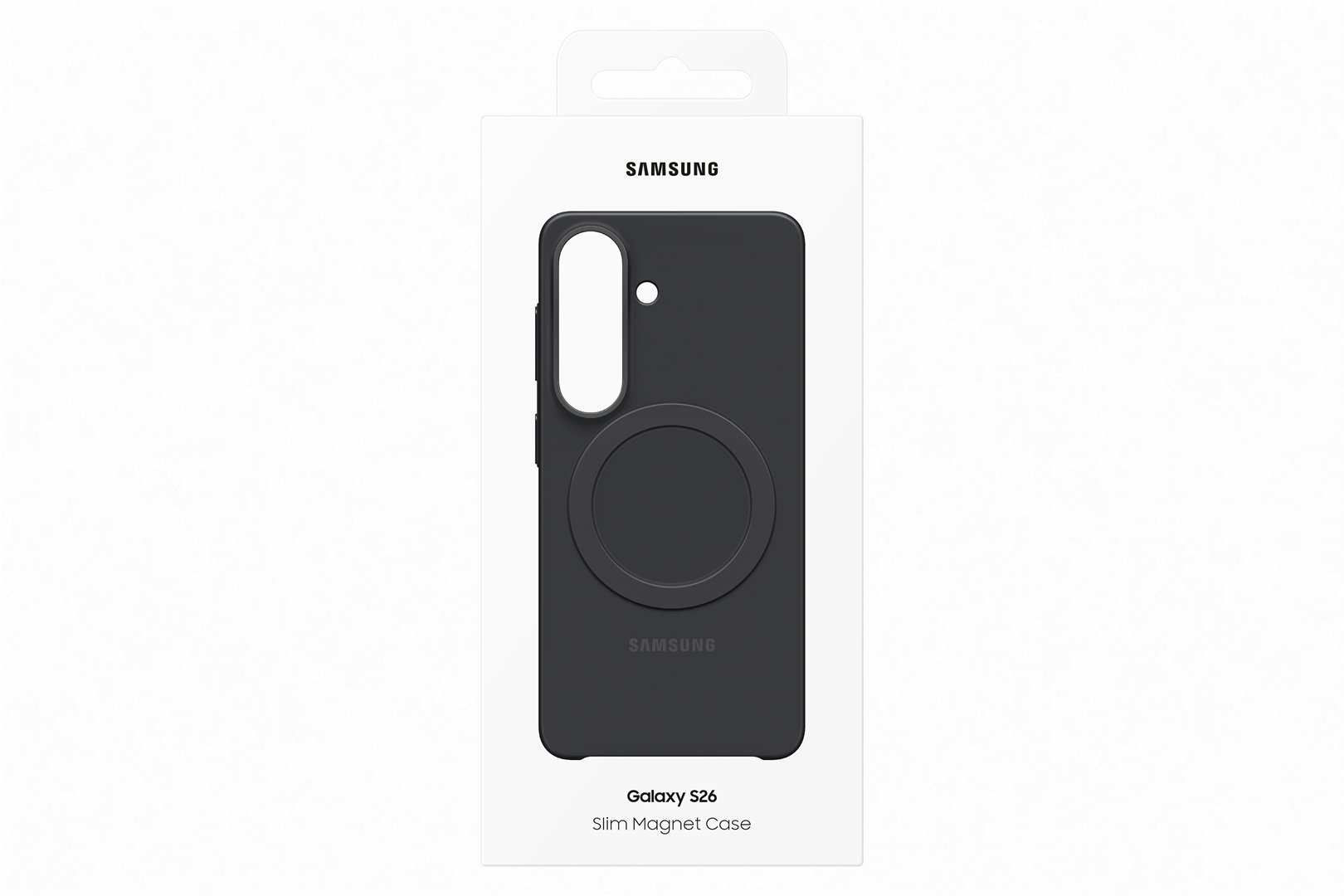 Dėkliukas Samsung Galaxy S26, Slim Magnet, nugarėlė, juoda