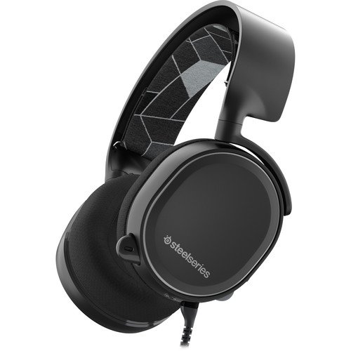 Ausinės SteelSeries Arctis 3, su mikrofonu, juodos