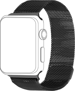 Dirželis TOPP Mesh Apple išmaniajam laikrodžiui, 38/40mm, juodas