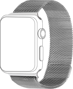 Dirželis TOPP Mesh Apple išmaniajam laikrodžiui, 42/44mm, sidabrinis