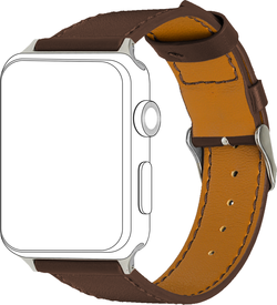 Dirželis TOPP Apple išmaniajam laikrodžiui, 42/44mm, odinis, rudas