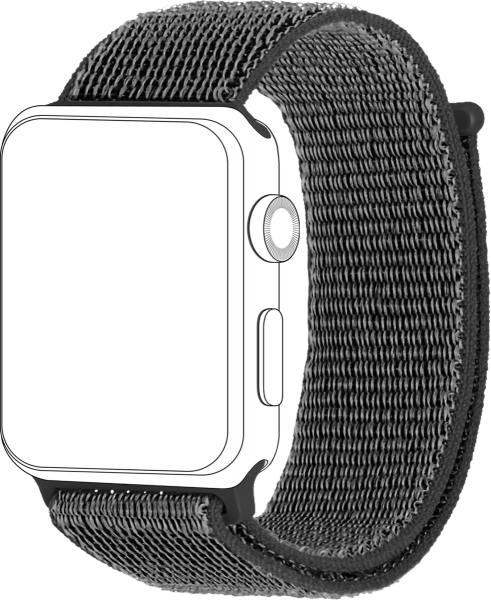 Dirželis TOPP Loop Apple išmaniajam laikrodžiui, 38/40mm, tamsiai pilkas