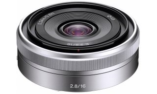 16 mm&nbsp;pancake&nbsp;ultra wide angle lens
Fast - maximum aperture of&nbsp;f/2.8
Durable - all aluminium bod
