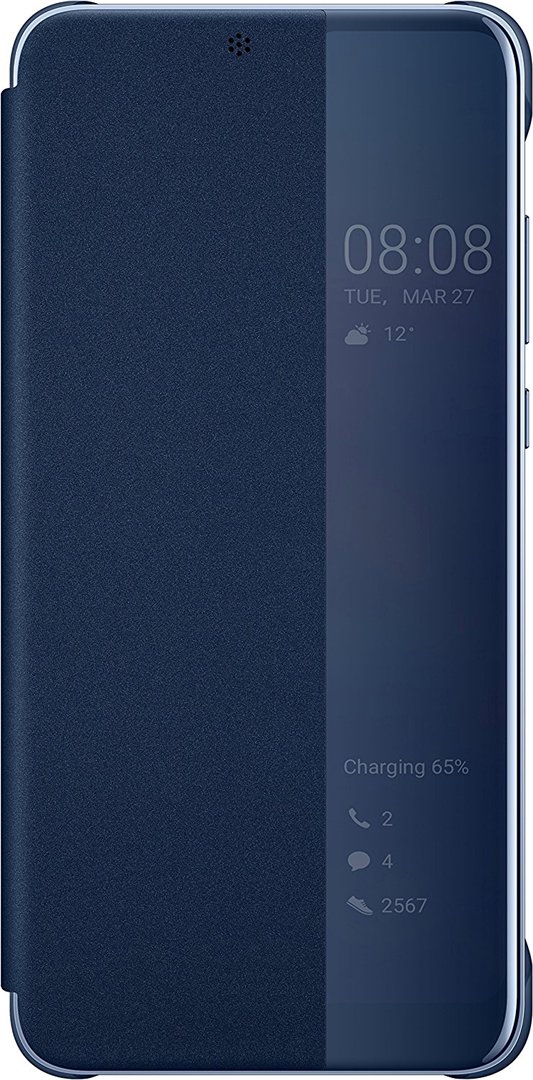 Dėkliukas HUAWEI p20 Pro, Smart View, knygutė, tamsiai mėlyna