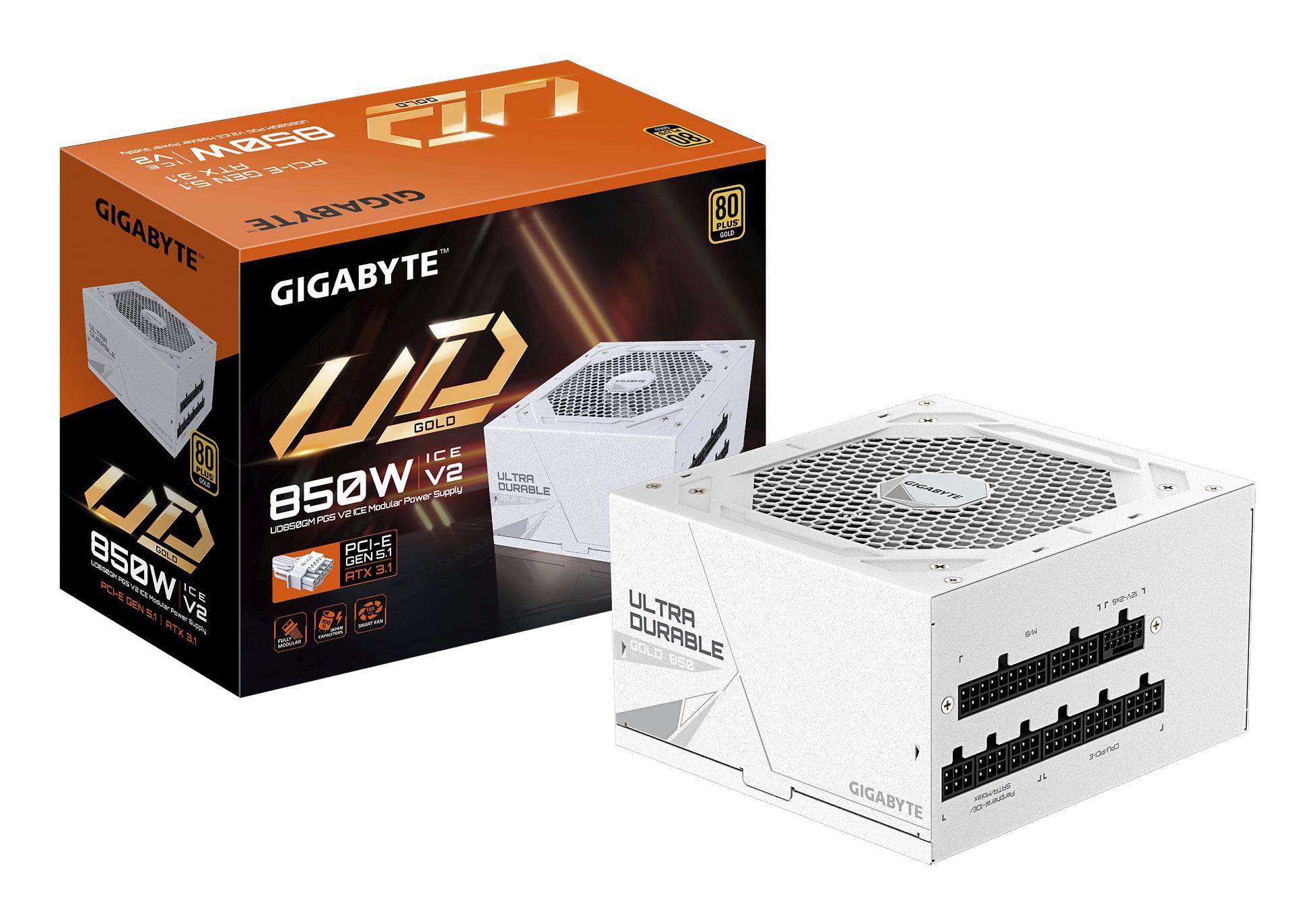 Power SupplyGIGABYTEUD850GM PG5 ICE?ATXPC100 - 240 V850 WGP-UD850GMPG5ICE