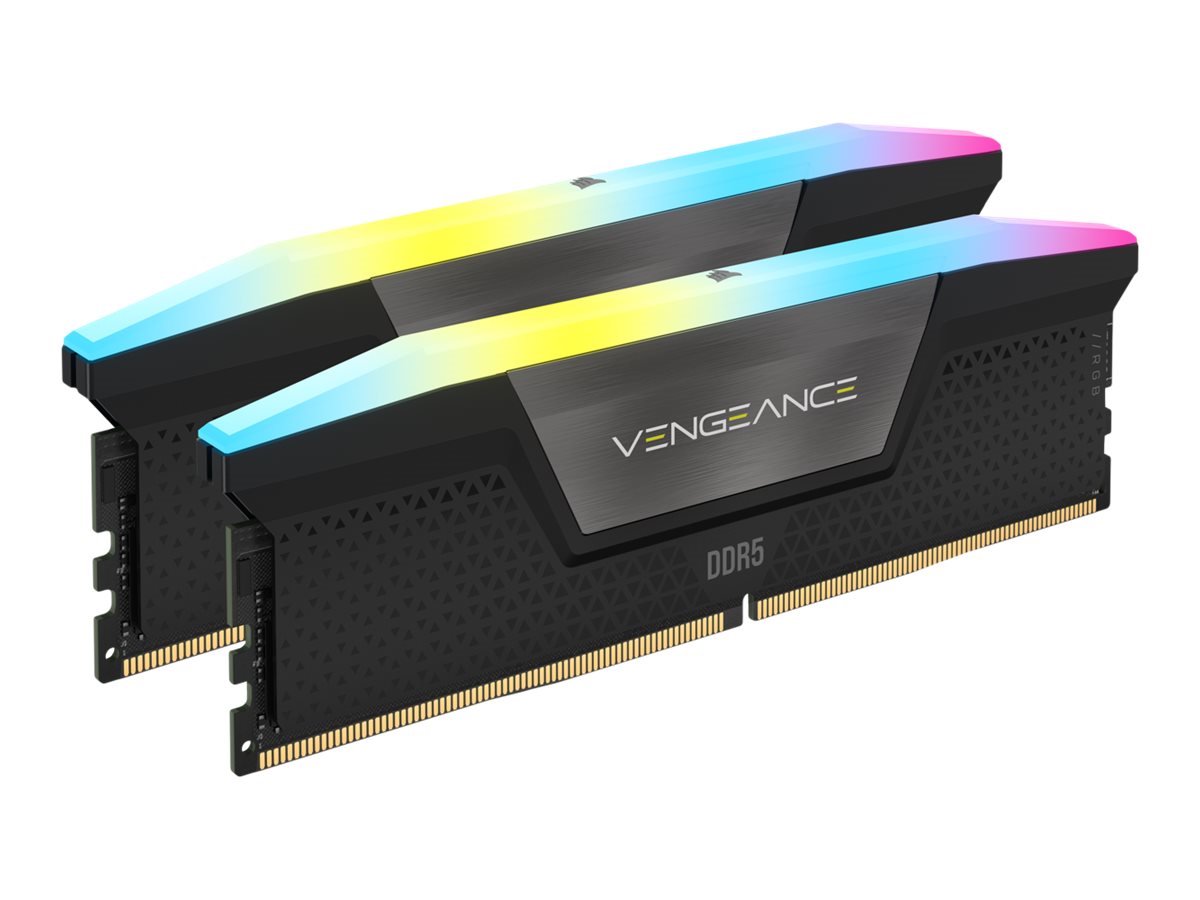 CORSAIR VENGEANCE RGB 32GB 2x16GB DDR5 6000MT/s DIMM Unbuffered 30 