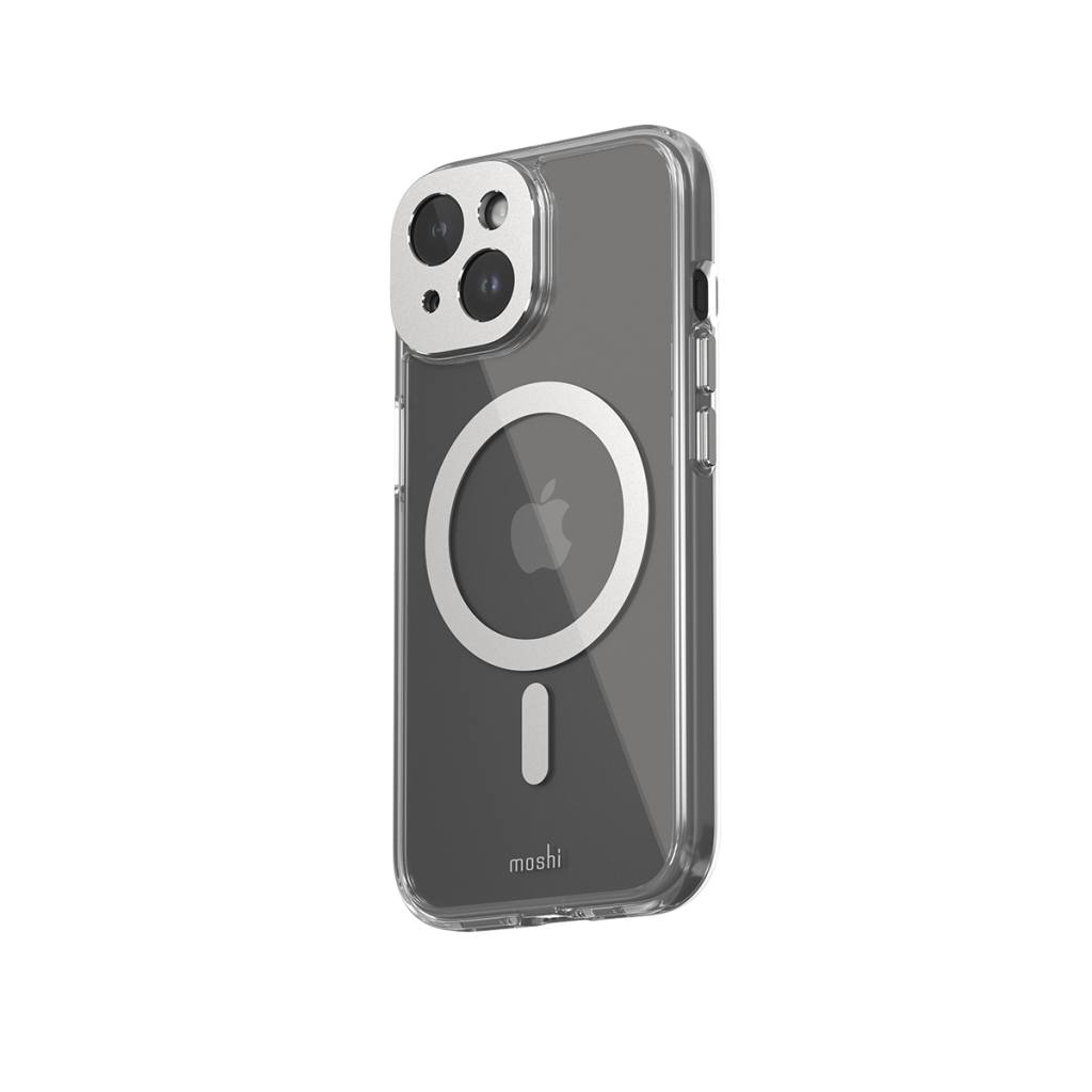 Moshi iGlaze for iPhone 15 - Lunar Silver
