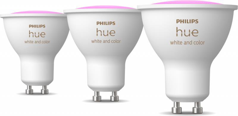 Apšvietimas Philips Hue Smart Spotlight, 3pcs pack  GU10  4.2 W  White and colour light