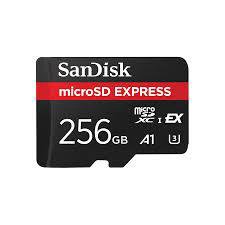Atm.kort. SANDISK microSD Express 256GB, SDSQXFN-256G-GN4NN