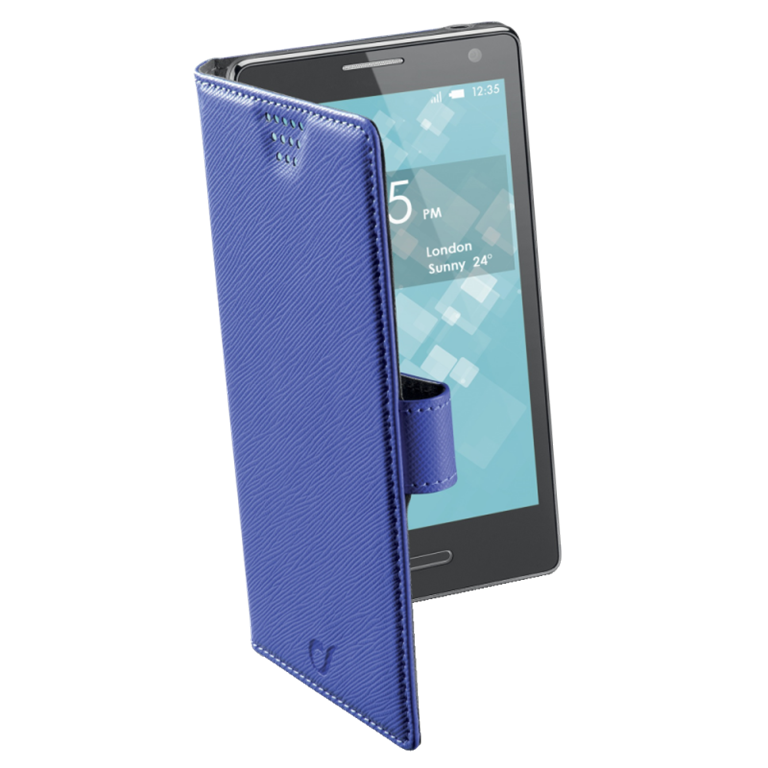 Dėkliukas Cellularline 4.2", knygutė H-flip, mėlyna /XL