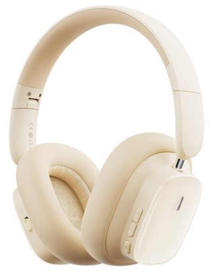 Ausinės BASEUS Bowie H1i, gaubiančios ausis, belaidės, baltos