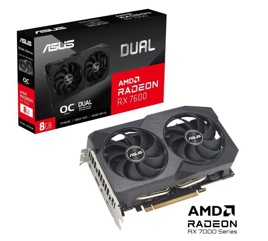 Vaizdo plokštė ASUS DUAL-RX7600-O8G-V2 - Topocentras