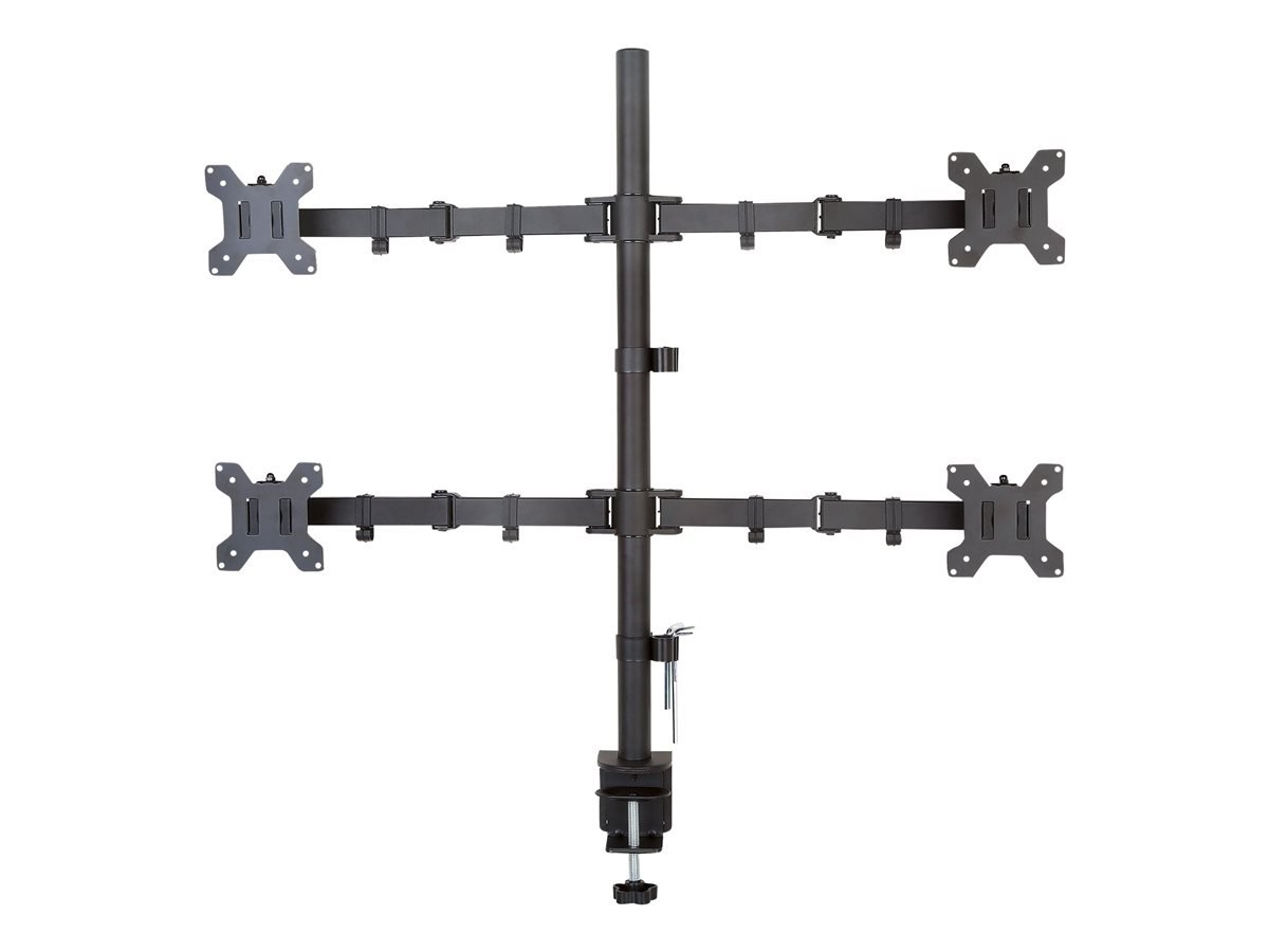 TECHLY 027521 Quadruple desk LED/LCD monitor arm 13-27inch VESA 4x 10kg full motion