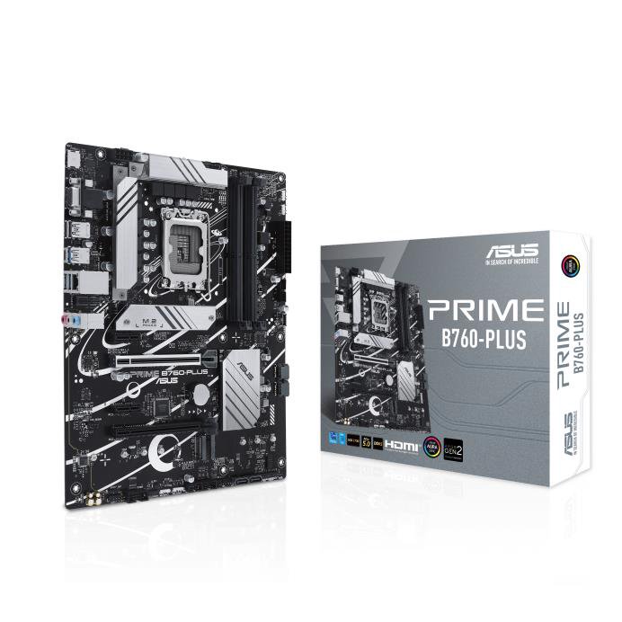 Pagrindinė plokštė Asus  PRIME B760 PLUS  Processor family Intel  Processor socket LGA1700  DDR5