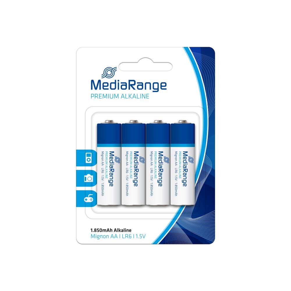 Elementai MediaRange ALKALINE AA 1.5V/4PCS MRBAT104
