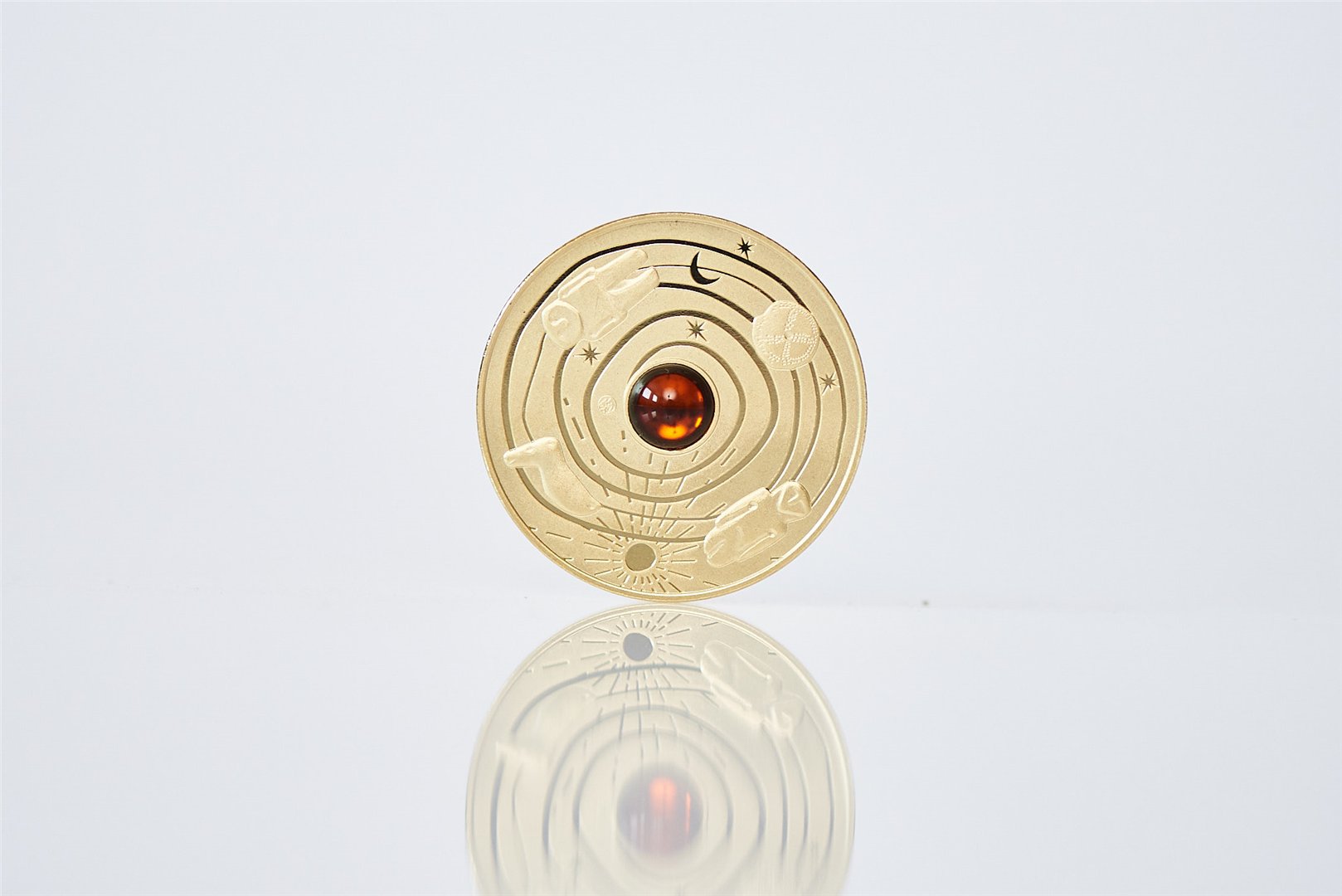 Medalis "Amber - Baltic Gold"  27 mm. dėkl.