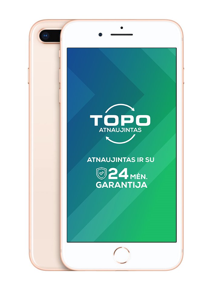 Mobilusis telefonas APPLE iPhone 8 Plus 64GB Gold Atnaujintas, A lygis