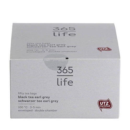 Arbata 365 Life, juoda EARLY GREY, 87,5 g (50pak. x 1,75 g)