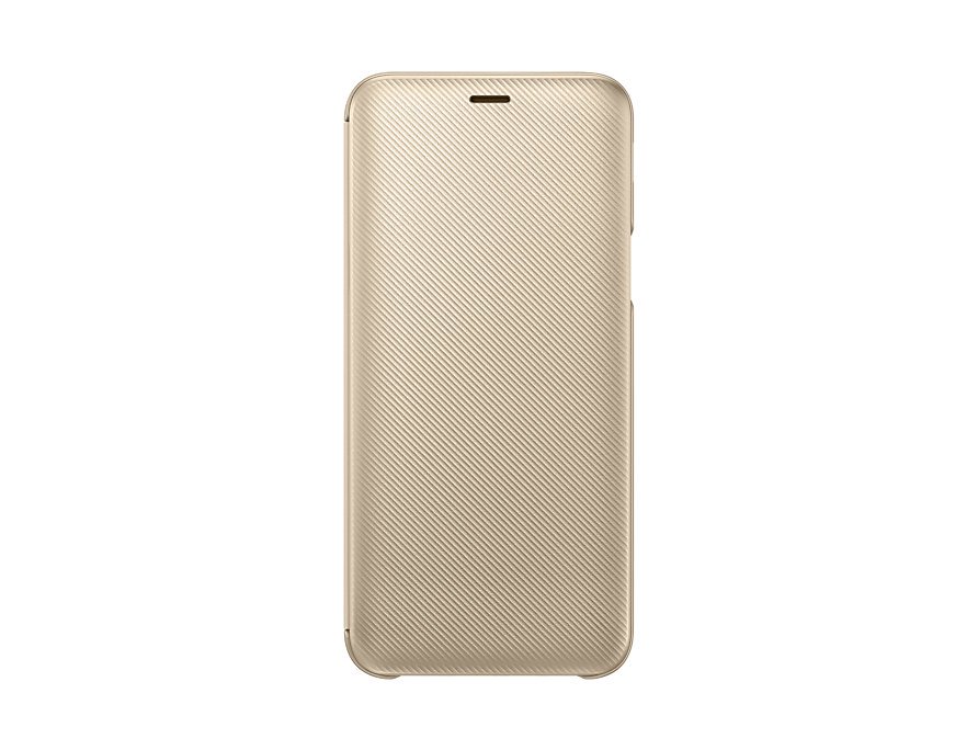 Dėkliukas SAMSUNG WJ600CFE Wallet Galaxy J6 (2018) aukso sp.