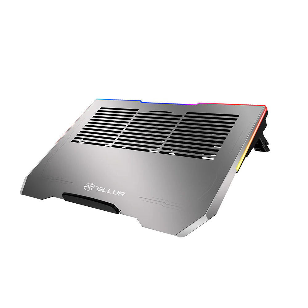 Tellur Cooler laptop Shade 17, 3 fans, RGB LED, USB, USB-C