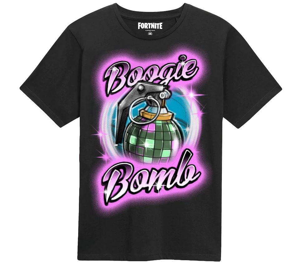 Marškinėliai FORTNITE BOOGIE BOMB, juodi, 9-11 Y