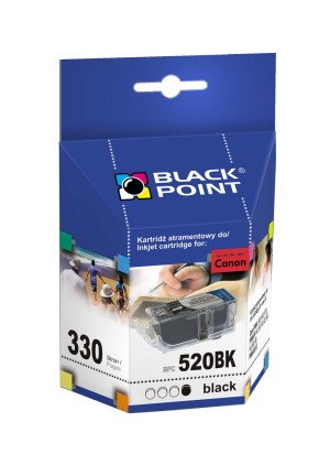 Rašalinė BLACK POINT Canon PGI-520BK / BPC520BK, juoda