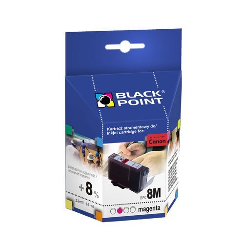 Rašalinė BLACK POINT Canon CLI-8M / BPC8M, rausva