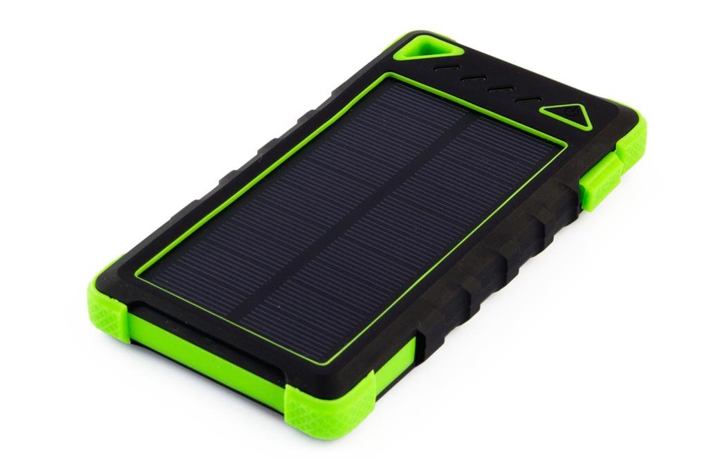 Išorinė baterija SUNEN PowerNeed įkraunama saulės baterija, 1W, 8000mAh, žalia
