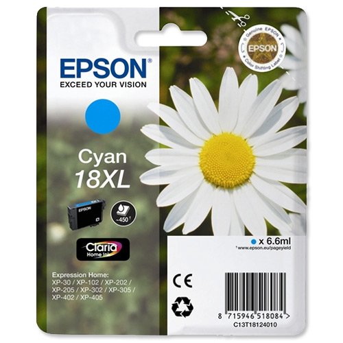 Rašalinė EPSON T1812 XL melsva, CLARIA