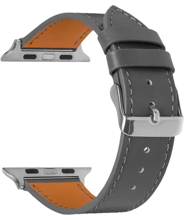 Dirželis TOPP Apple išmaniajam laikrodžiui, 38/40mm, odinis, pilkas