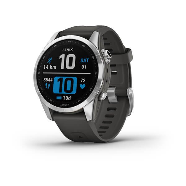 Sportinis laikrodis GARMIN Fenix 7S Silver with Graphite