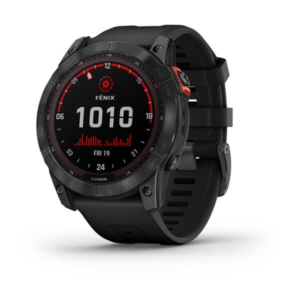 Sportinis laikrodis GARMIN Fenix 7X,Base,Black/SS w/Si Band