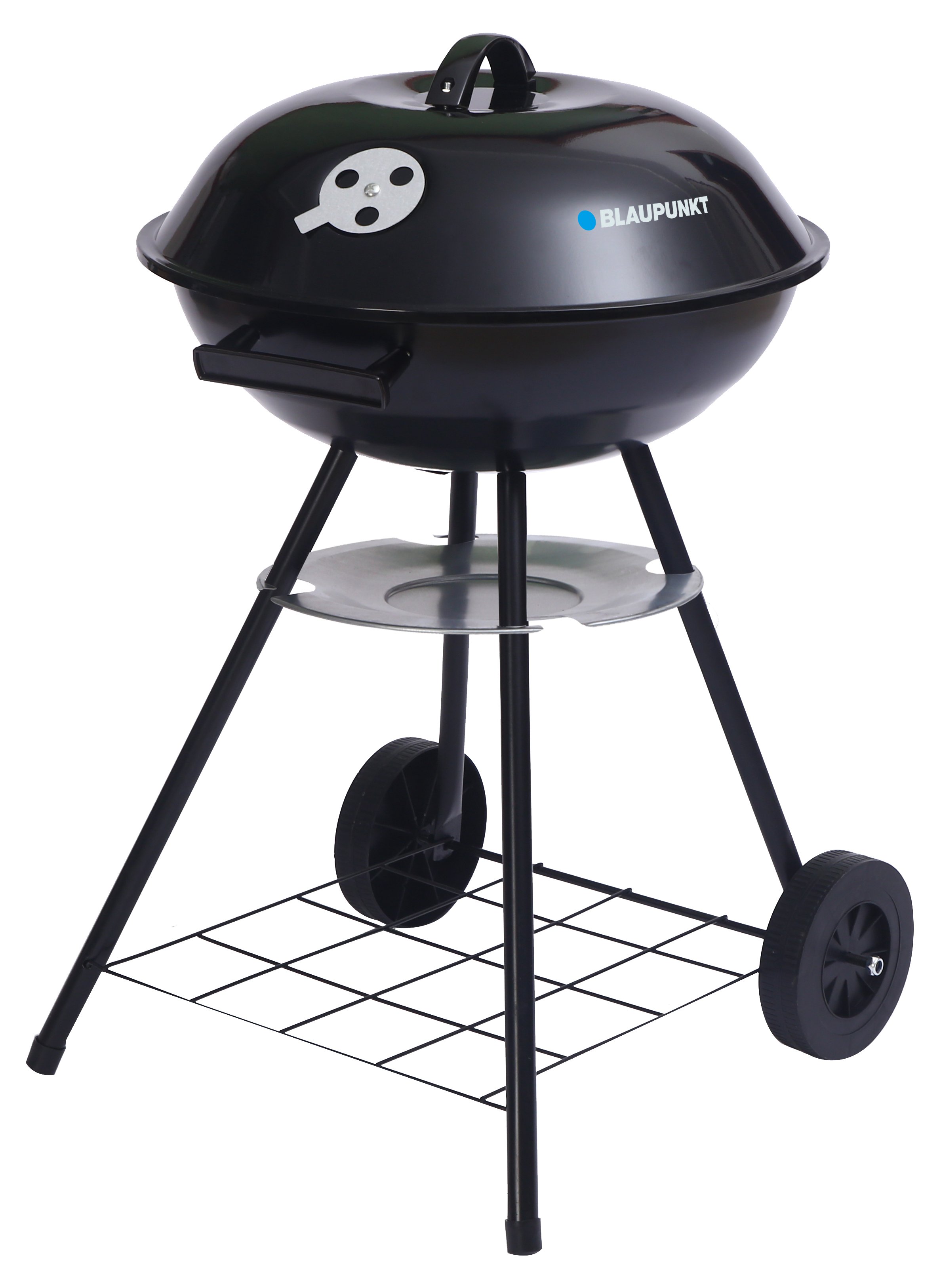 Apvalus grilis su dangčiu ir termometru "Blaupunkt GC401", juodas