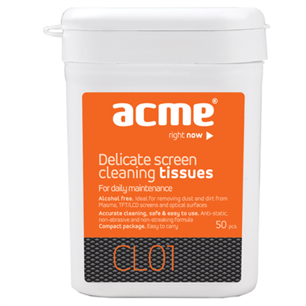 Valymo servetėlės ACME CL01, 50vnt