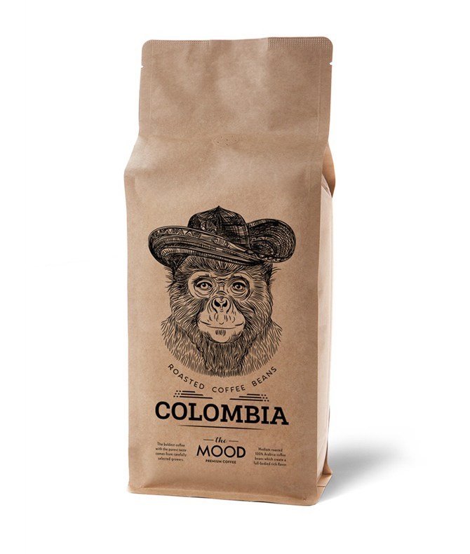 Kavos pupelės THE MOOD "Colombia", rūšinė kava, 0,5kg