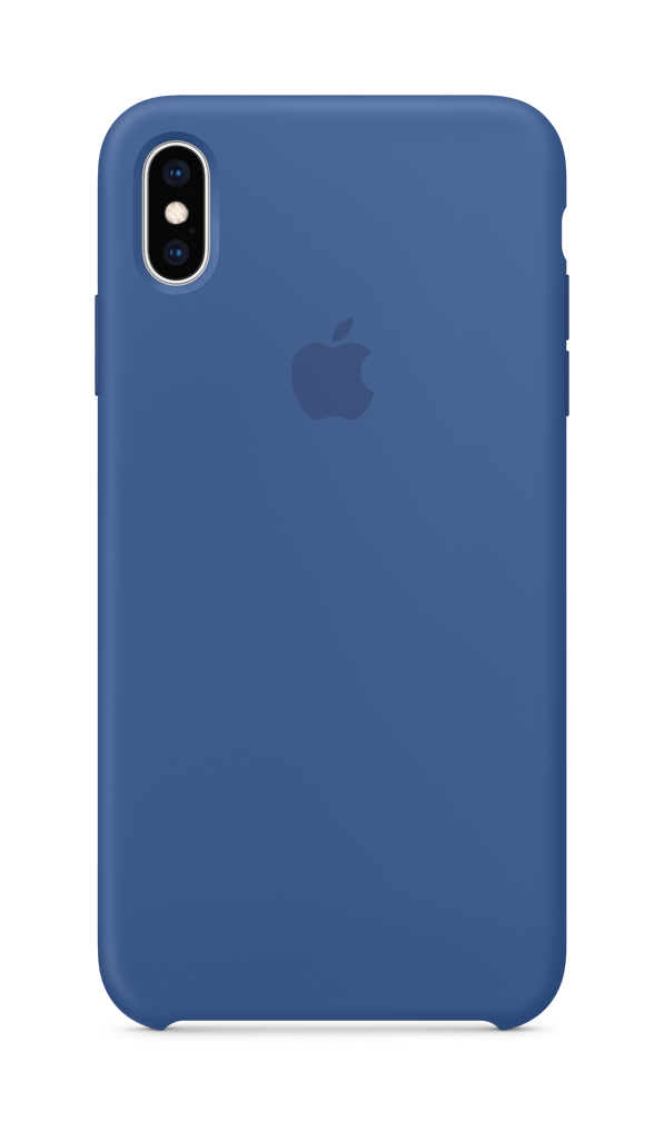Dėkliukas APPLE iPhone XS Max, silikoninis, nugarėlė, šviesiai mėlynas
