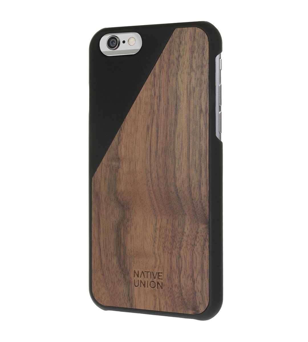 Dėkliukas Native Union iPhone 7, nugarėlė, juoda/medžio