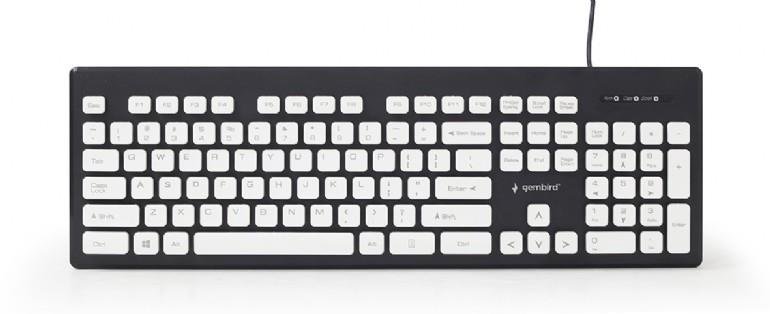 Klaviatūra Gembird "Chocolate" Keyboard KB-CH-01 UBS Keyboard, Wired, Keyboard layout US, Black