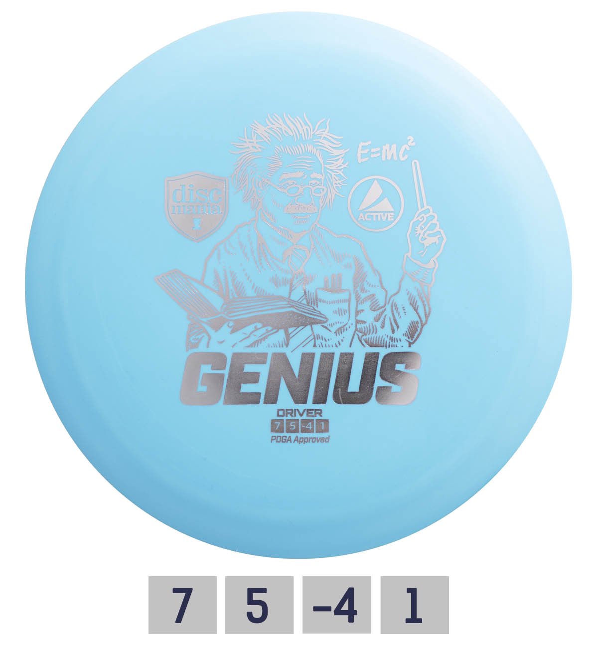 Diskgolfo diskas Fairway Driver GENIUS Active Light Blue