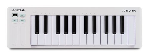 MIDI klaviatūra Arturia MicroLab mk3 25 raktai USB Balta