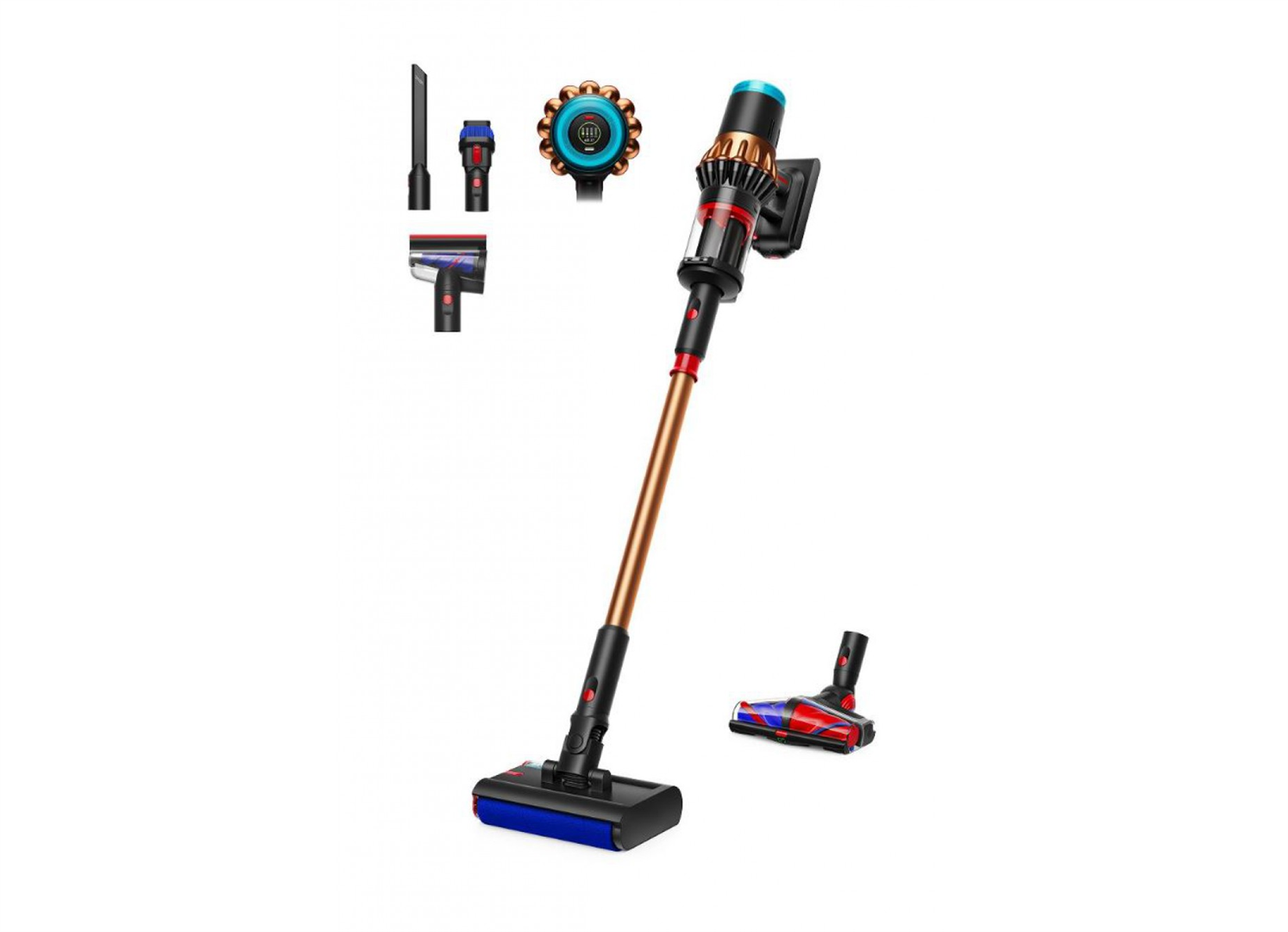 Dulkių siurblys šluota DYSON V16 Piston Animal Submarine (Matte black/Copper)