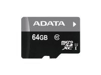 Atm.kort. ADATA MicroSDXC 64GB Cl.10/U1 + adapt