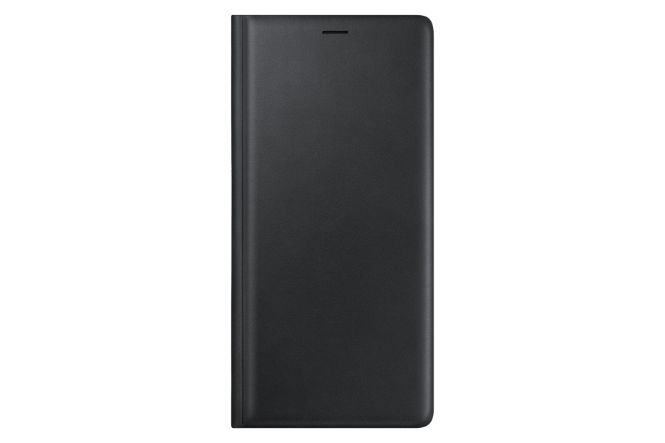 Dėkliukas SAMSUNG Galaxy Note 9, knygutė, odinė, juoda